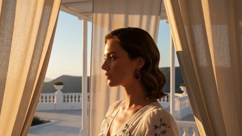 Les boucles d'oreilles rubis en été