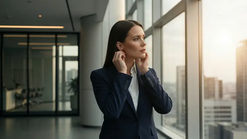 Les boucles d'oreilles rubis et les tenues professionnelles