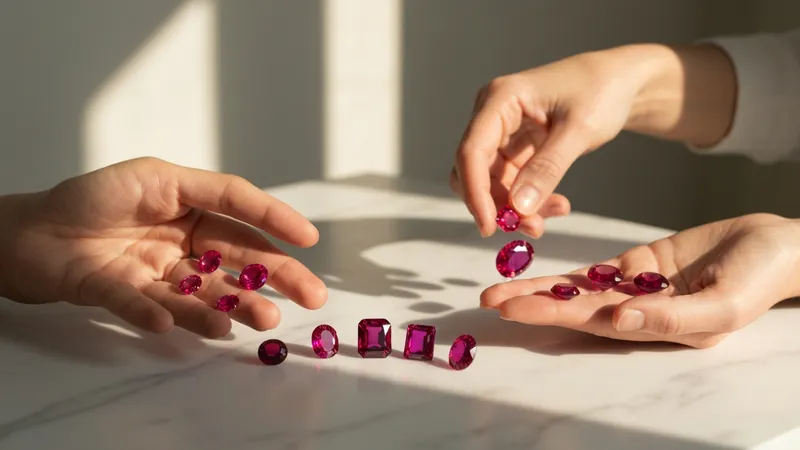 Les différentes coupes de rubis pour boucles