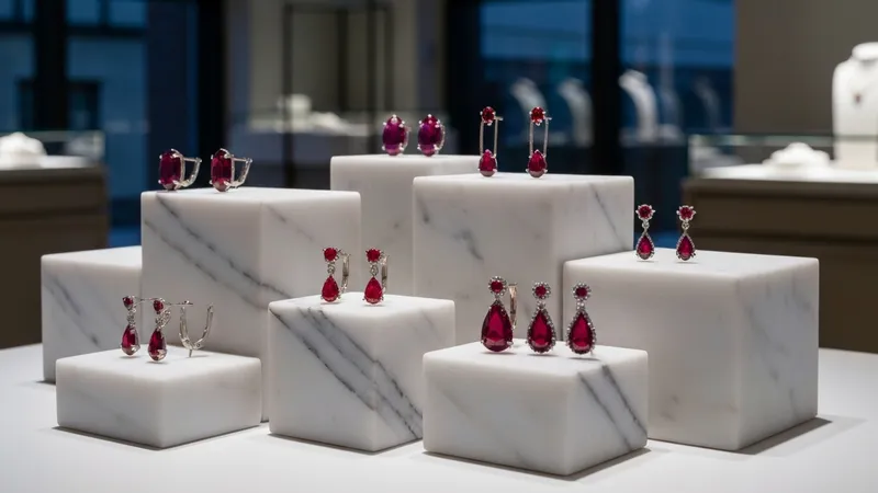 Les tendances actuelles des boucles d'oreilles rubis