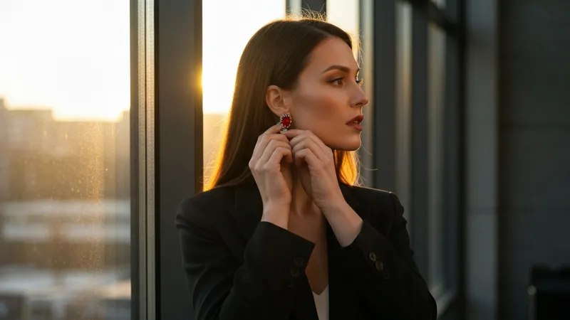 Porter des boucles d'oreilles rubis au quotidien